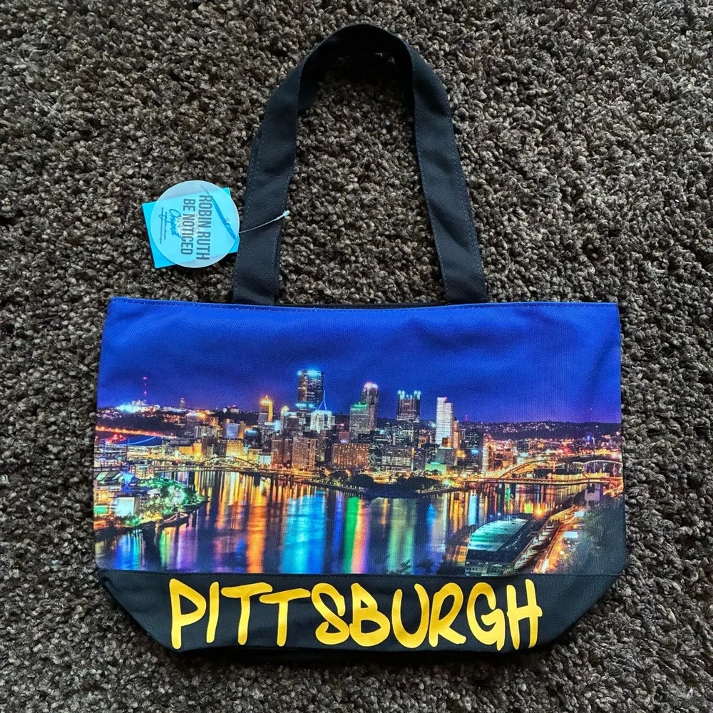 NEW Robin Ruth Pittsburgh Skyline medium Tote - Picture 1 of 3